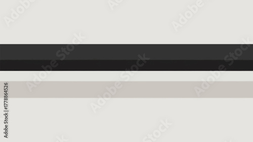 A minimalist composition featuring a dark horizontal bar against a neutral background creating contrast and depth