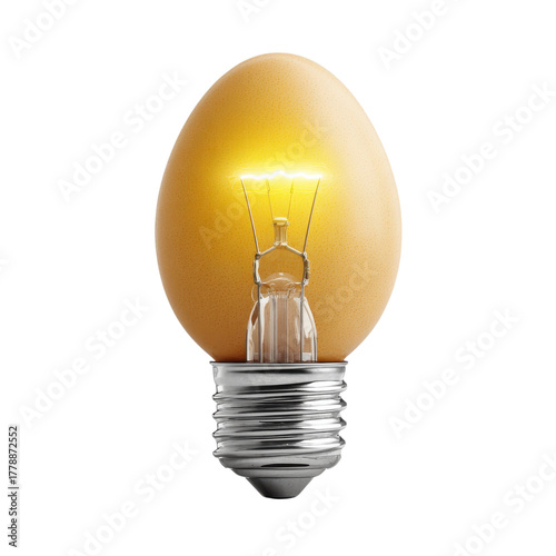 Egg lightbulb glow