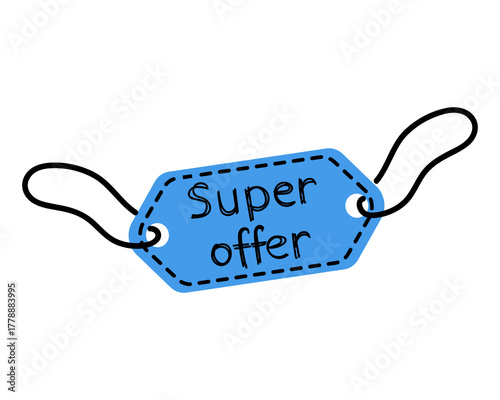 Discount tag, icon in line design. Discount, tag, sale, offer, price, label, promotion on white background vector.