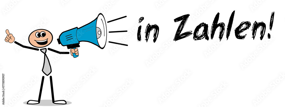 Naklejka premium in Zahlen!