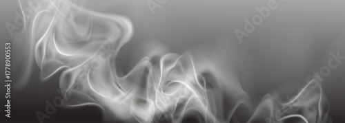 Smoke Fumes Meduse isolated on Black