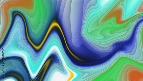 Abstract Fluid Art with Swirling Colors for Modern Background Design