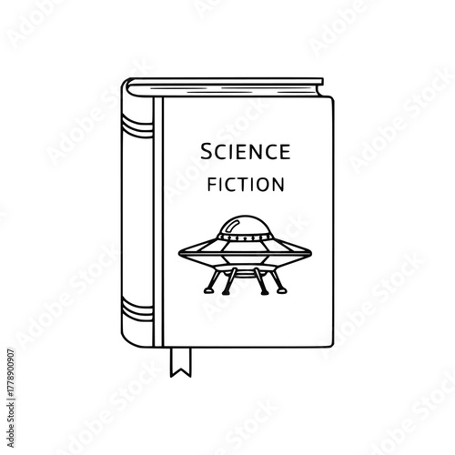 world fiction day banner design. science fiction vector concept