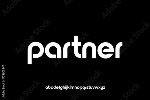 Modern rounded lowercase sans serif alphabet font design.