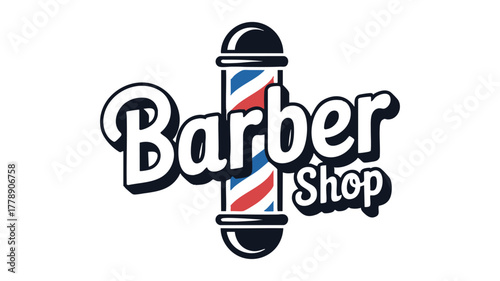 Barber shop logo classic style