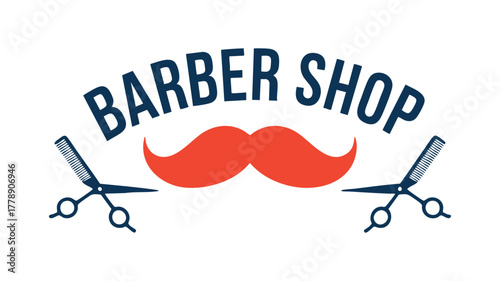 Barber shop classic sign vector