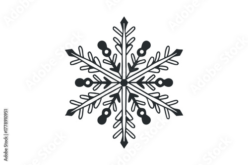 Hand Drawn Snowflake Symbol
