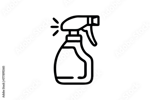 Sprayer Bottle Icon Liquid Mist Dispenser