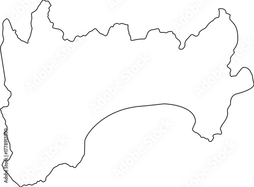 Outline of the city of Nice in France