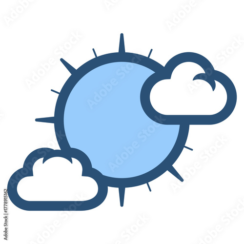 sunny day icon illustration