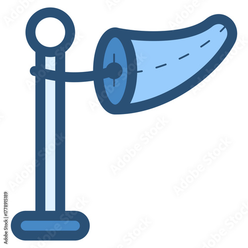 windsock wind direction indicator icon illustration