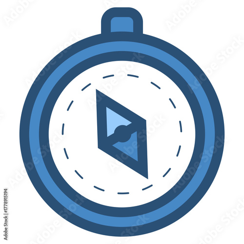 wind direction compass icon illustration