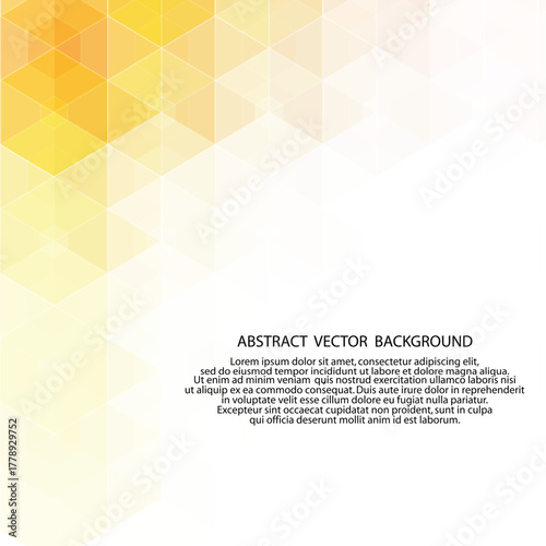 abstract yellow illustration. vector background. polygonal style. eps 10