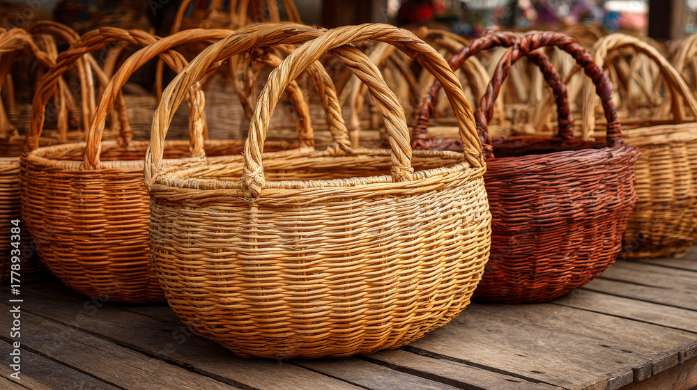 Obraz premium handmade wicker basket