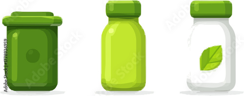 Eco-Friendly, Minimalist Zero Waste Packaging Icons