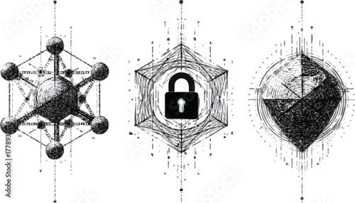 Cybernetic Lattice: Three Vectors of Encryption, Interlocking Security & Data Integrity