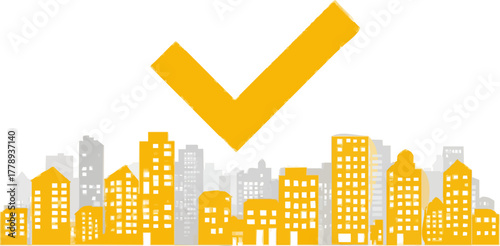 Urban Checklist: City Skyline Icons and Scorecard