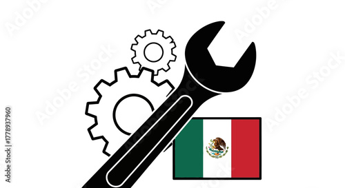 Mexican Industry and Mechanics Concept.
