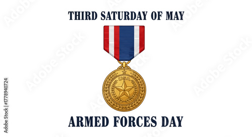 Armed Forces Day Commemoration: A Golden Medal of Honor.