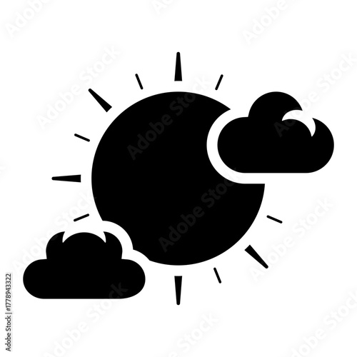 sunny day glyph icon