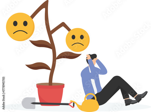 mistake speculation in stock market, cryptocurrency or other assets concept.

