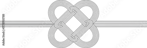 Celtic knot intricate interlaced pattern symbolizing eternity and life cycle detailed decorative looping lines suitable for tattoo design logo and ancient heritage artwork