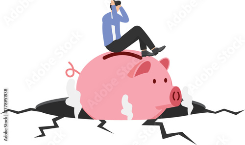 Work inefficiency, laziness employee in organization, procrastination, postpone tasks to do later, taking a nap during working hours concept,
