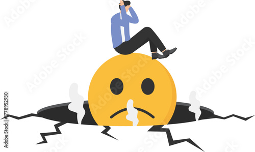 Work inefficiency, laziness employee in organization, procrastination, postpone tasks to do later, taking a nap during working hours concept,
