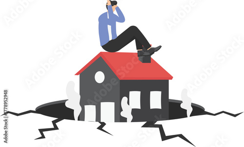 Work inefficiency, laziness employee in organization, procrastination, postpone tasks to do later, taking a nap during working hours concept,
