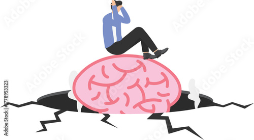 Work inefficiency, laziness employee in organization, procrastination, postpone tasks to do later, taking a nap during working hours concept,
