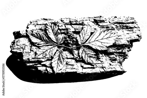 Weathered Elegance Sycamore Bark | Clean, isolated vector art for creative projects.