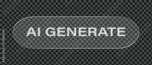 AI Generate Glassmorphism Button for Modern Interfaces