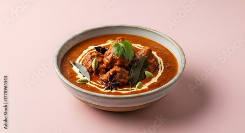 Wallpaper Mural Delicious Indian Butter Chicken with Creamy Sauce and Spices in a Bowl Torontodigital.ca