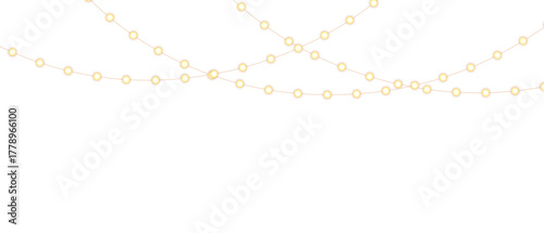 Png christmas lights on a transparent background. Christmas light PNG. Set of Christmas glowing garlands. For advertising invitations, web banners, postcards. Vector. Christmas decoration, LED lam