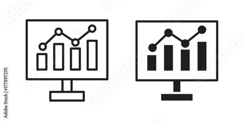 Admin panel icon doodle set. editable outline stroke vector eps
