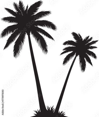 Tropical Palm Tree Silhouette Bundle