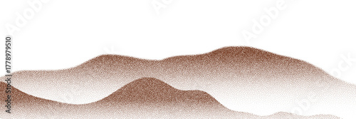 Chocolate and coffee powder scattered on a light background, resembling cocoa dust, brown sand, or cake crumbs.