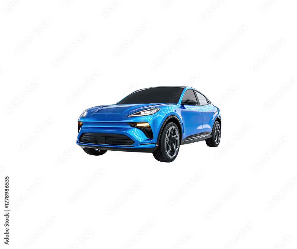 Obraz premium blue sports car