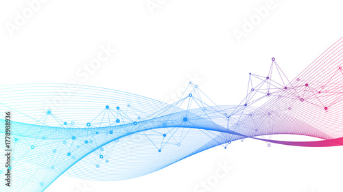 Global network connection banner design template. Header social network communication in the global business concept. Big data visualization. Internet technology
