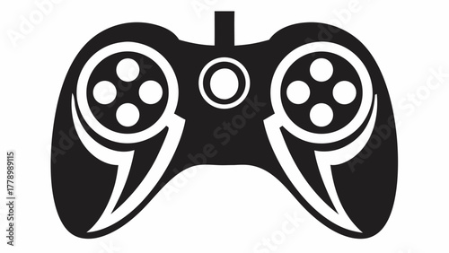 Level up your designs with this bold gamepad illustration, perfect for gaming, tech, and entertainment projects that demand attention and a modern style