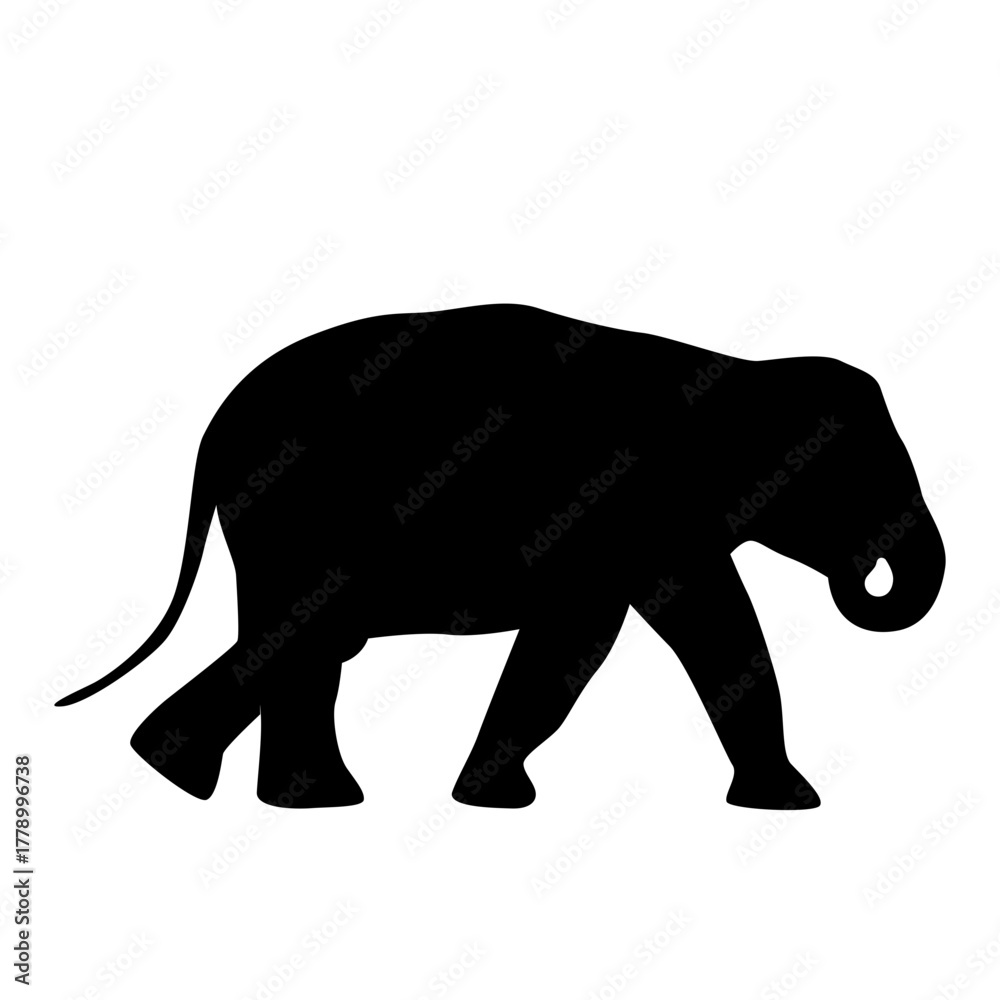 Fototapeta premium Elephant Animal Silhouettes, elephant silhouettes