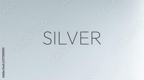 Silver foil gradient background. Chrome surface with transparent glass shine. Subtle gray reflection for modern visuals.