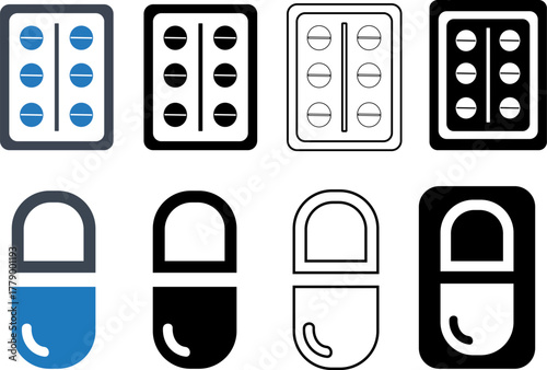 Drugs, medicine, pill icon