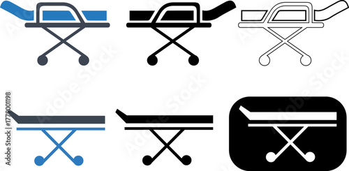 Equipment, medical, stretcher icon