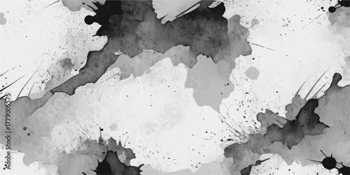 Papier peint Aged, grey concrete wall texture with peeling paint creating a rough, weathered