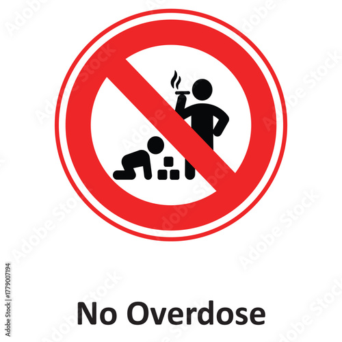 No Overdose Vector icon which can easily modify or edit