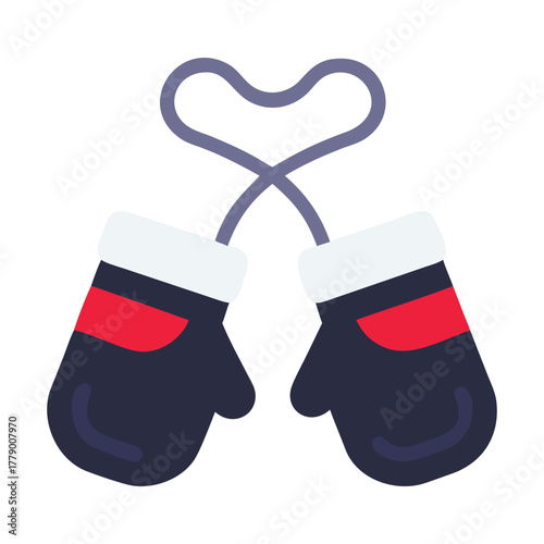 Cozy winter mittens ready for snowy adventures and cold weather fun