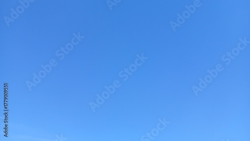 clean and clear deep blue sky with no clouds, perfect for background use