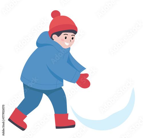 눈 사람 만드는 아이 2