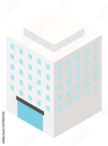 High-rise building  illustration.